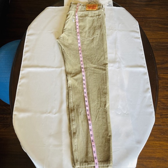 Levis 502 Brown Corduroy Actual Mens Straight Fit Casual Size 36x32 - Picture 4 of 7